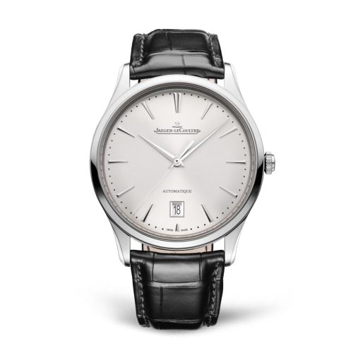 Jaeger-LeCoultre Master Ultra Thin Date Stainless Steel / Silver / Alligator 1238420