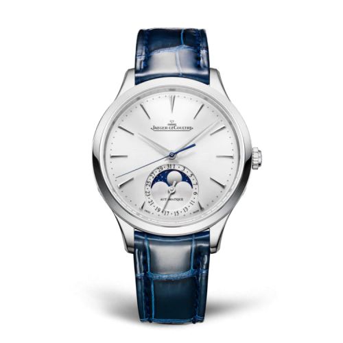 Jaeger-LeCoultre Master Ultra Thin Moon 36 Stainless Steel / Silver / Alligator 1248420