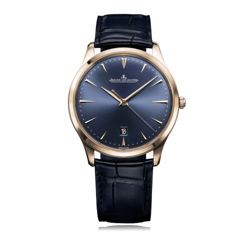 Jaeger-LeCoultre Master Ultra Thin Date Red Gold / Bucherer Blue 128258S