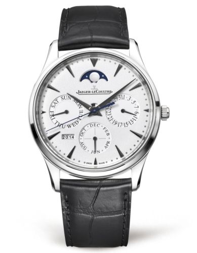 Jaeger-LeCoultre Master Ultra Thin Perpetual White Gold / Silver / Alligator 1303520