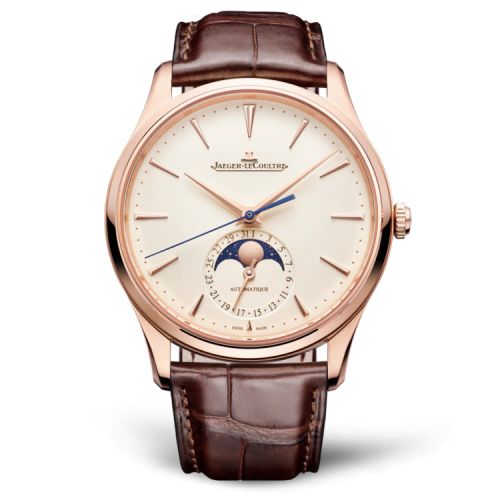 Jaeger-LeCoultre Master Ultra Thin Moon Pink Gold / Eggshell / Alligator 1362510