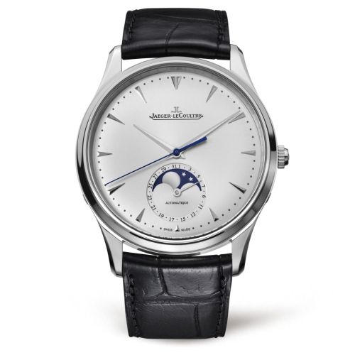 Jaeger-LeCoultre Master Ultra Thin Moon Stainless Steel / Silver / Alligator 1368420