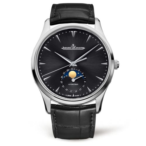 Jaeger-LeCoultre Master Ultra Thin Moon Stainless Steel / Black / Alligator 1368470