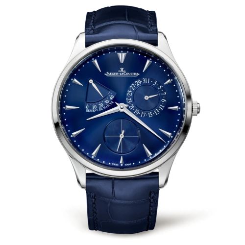 Jaeger-LeCoultre Master Ultra Thin Réserve de Marche Stainless Steel / Blue / Alligator 1378480