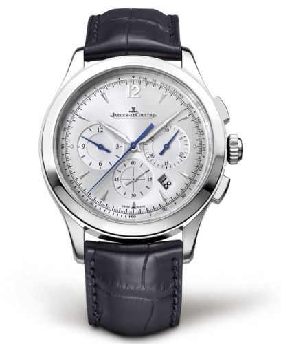 Jaeger-LeCoultre Master Chronograph Stainless Steel / Silver / Alligator 1538420