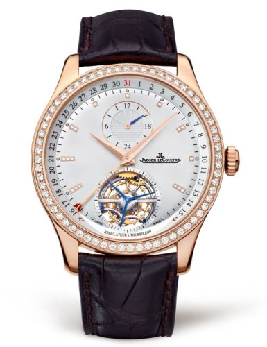 Jaeger-LeCoultre Master Tourbillon Pink Gold / Diamond / Silver / Alligator 1562401