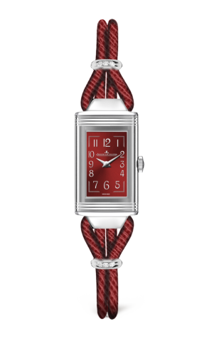 Jaeger-LeCoultre Reverso One Cordonnet Stainless Steel / Red 3268560