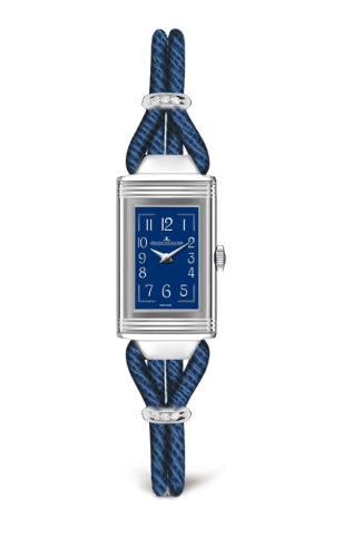 Jaeger-LeCoultre Reverso One Cordonnet Stainless Steel / Blue 326858J