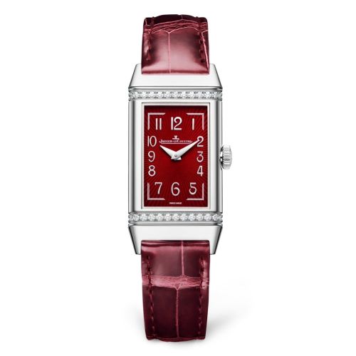 Jaeger-LeCoultre Reverso One Monoface Stainless Steel / Diamond / Red / Alligator 3288560