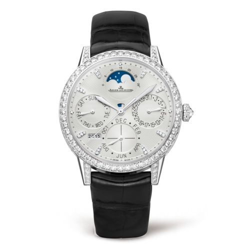 Jaeger-LeCoultre Rendez-Vous Perpetual Calendar White Gold / Silver / Alligator 3493420