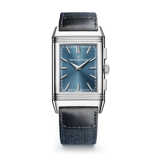 Jaeger-LeCoultre Reverso Tribute Chronograph Stainless Steel / Blue 389848J