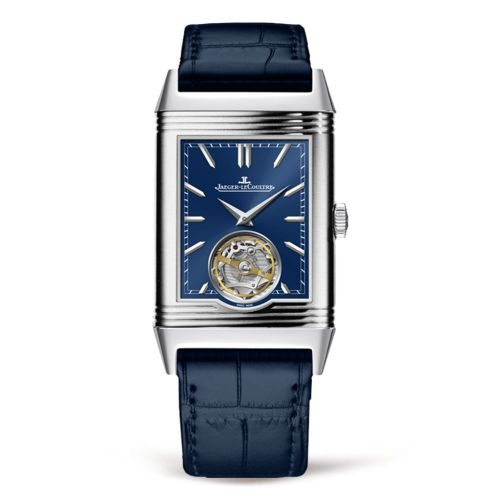 Jaeger-LeCoultre Reverso Tribute Tourbillon Platinum / Blue / Alligator 3926480