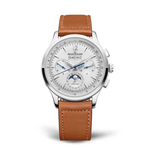 Jaeger-LeCoultre Master Control Chronograph Calendar Stainless Steel / Silver / Strap + Bracelet 413813J