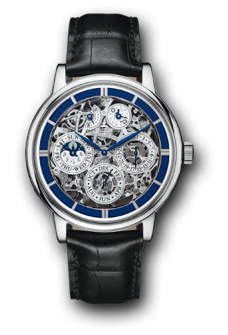 Jaeger-LeCoultre Master Grande Tradition Quantième Perpétuel 8 Jours SQ White Gold / Blue 50635SQ