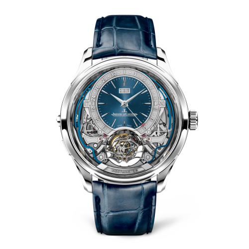 Jaeger-LeCoultre Master Grande Tradition Gyrotourbillon Westminster Perpetual White Gold / Blue 52534E1