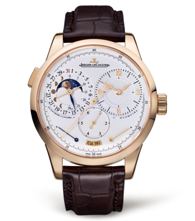 Jaeger-LeCoultre Duomètre Quantième Lunaire Pink Gold / Silver / Alligator 6042421