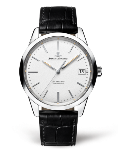 Jaeger-LeCoultre Geophysic True Second Stainless Steel / Silver / Alligator 8018420