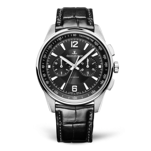 Jaeger-LeCoultre Polaris Chronograph Stainless Steel / Black / Alligator 9028470