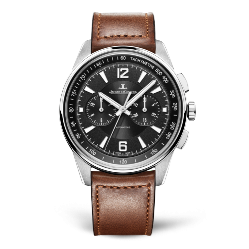 Jaeger-LeCoultre Polaris Chronograph Stainless Steel / Black / Calf 9028471