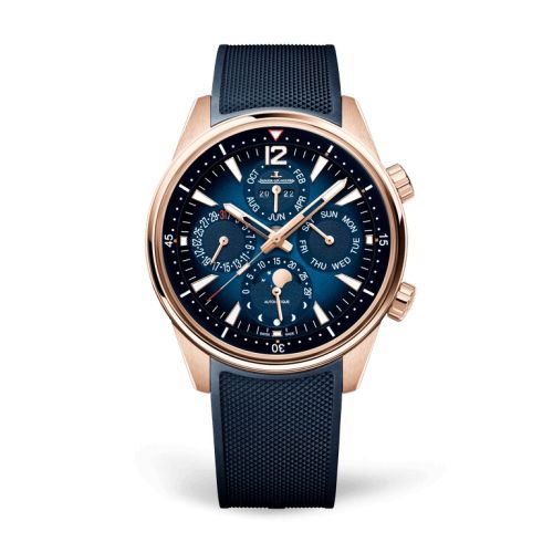 Jaeger-LeCoultre Polaris Perpetual Calendar Pink Gold / Blue / Two Straps 908269J