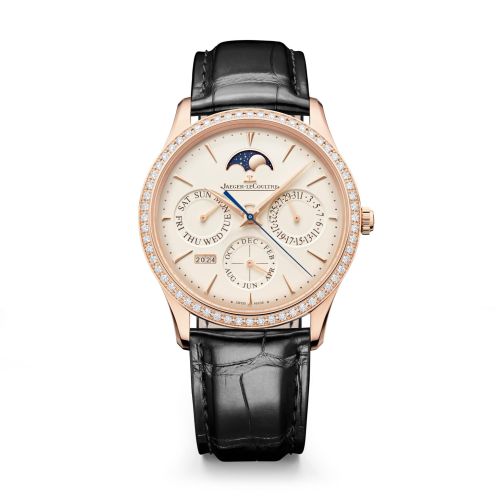 Jaeger-LeCoultre Master Ultra Thin Perpetual Pink Gold - Diamond / Eggshell Q1142501