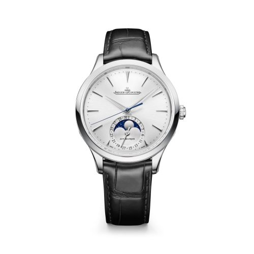 Jaeger-LeCoultre Master Ultra Thin Moon 36 Stainless Steel / Silver / Alligator Q1248421