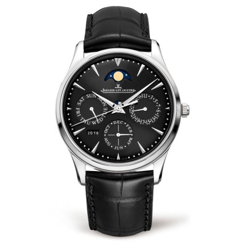 Jaeger-LeCoultre Master Ultra Thin Perpetual Stainless Steel / Black / Alligator Q1308470