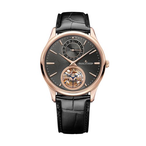 Jaeger-LeCoultre Master Ultra Thin Tourbillon Pink Gold / Grey Enamel Q13224E2