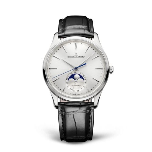Jaeger-LeCoultre Master Ultra Thin Moon Stainless Steel / Silver / Alligator Q1368430