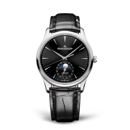 Jaeger-LeCoultre Master Ultra Thin Moon Stainless Steel / Black / Alligator Q1368471