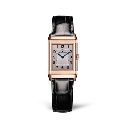 Jaeger-LeCoultre Reverso Classic Small Duetto Pink Gold / Silver / Alligator Q2662530