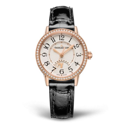 Jaeger-LeCoultre Rendez-Vous Night & Day Small Pink Gold - Diamond / Silver / Alligator Q3462430