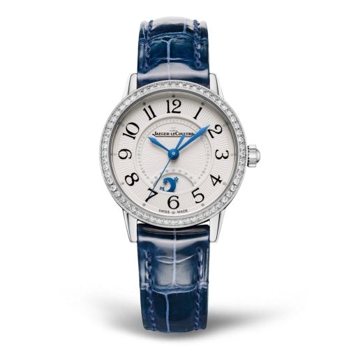 Jaeger-LeCoultre Rendez-Vous Night & Day Small Stainless Steel - Diamond / Silver / Alligator Q3468430