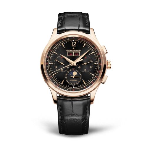 Jaeger-LeCoultre Master Control Chronograph Calendar Pink Gold / Black / Alligator Q413257J
