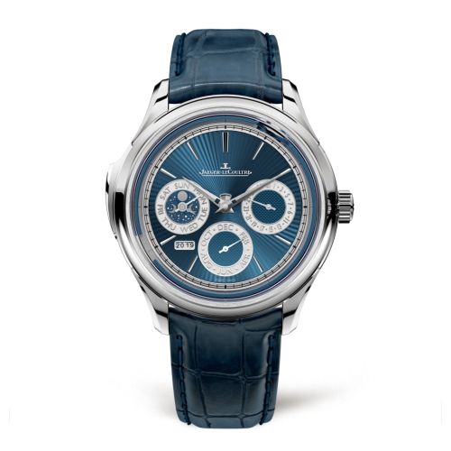 Jaeger-LeCoultre Master Grande Tradition Minute Repeater Perpetual Calendar White Gold / Blue Enamel / Alligator Q52334E1