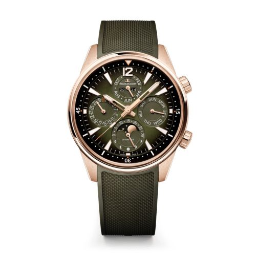 Jaeger-LeCoultre Polaris Perpetual Calendar Pink Gold / Green Q908263J