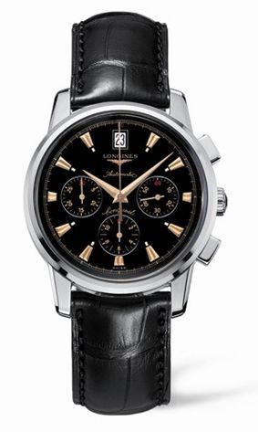 Longines Conquest Heritage Chronograph Black Dial L1.641.4.52.4