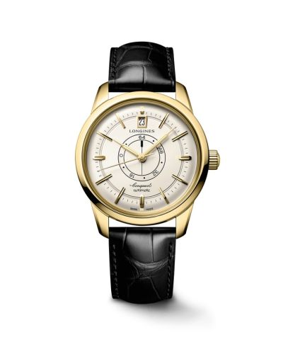 Longines Conquest Heritage Power Reserve 38 Yellow Gold / Silver L1.648.6.78.2
