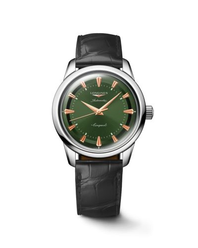 Longines Conquest Heritage 38 Stainless Steel / Green L1.649.4.02.2
