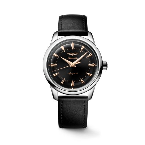 Longines Conquest Heritage 38 Stainless Steel / Black L1.649.4.52.2