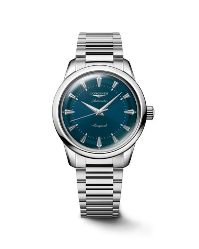 Longines Conquest Heritage 38 Stainless Steel / Blue / Bracelet L1.649.4.92.6