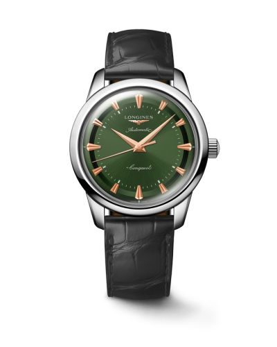 Longines Conquest Heritage 40 Stainless Steel / Green L1.650.4.02.2