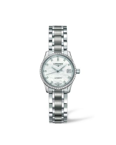 Longines Master Collection Date 25.5 Stainless Steel - Diamond / MOP / Bracelet L2.128.0.87.6