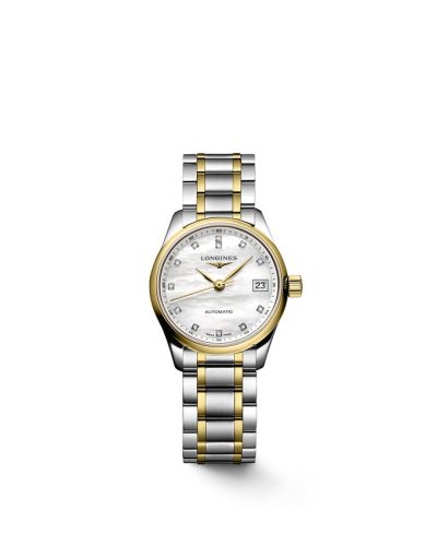 Longines Master Collection Date 25.5 Stainless Steel - Pink Gold / MOP / Bracelet L2.128.5.87.7