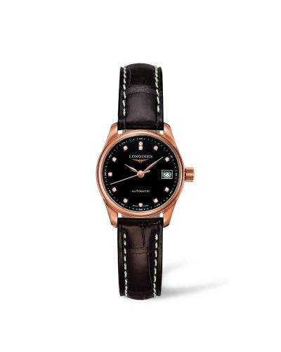Longines Master Collection Date 25.5 Pink Gold / Black L2.128.8.57.3
