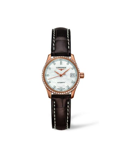 Longines Master Collection Date 25.5 Pink Gold - Diamond / MOP L2.128.9.87.3