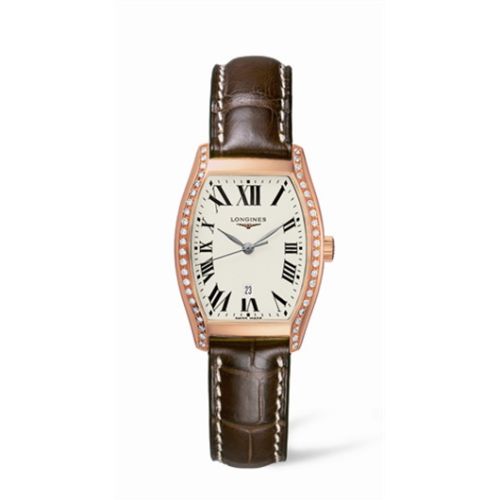 Longines Evidenza 26 Quartz Pink Gold Diamonds L2.155.9.71.2
