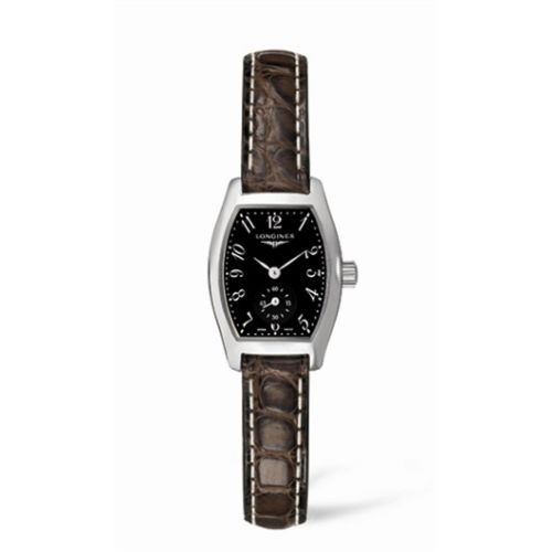 Longines Evidenza 19.6 Stainless Steel Black L2.175.4.53.5
