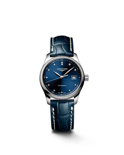 Longines Master Collection Date 29 Stainless Steel / Blue - Diamond L2.257.4.97.0