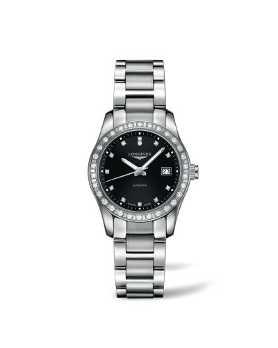 Longines Conquest Classic Automatic 29.5 Stainless Steel / Diamond / Black L2.285.0.57.6